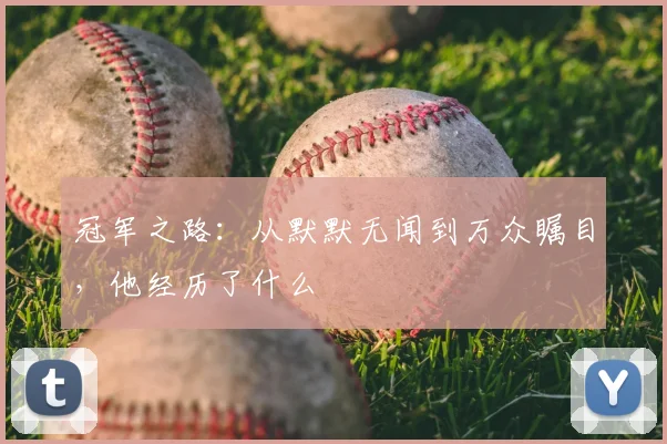 冠军之路：从默默无闻到万众瞩目，他经历了什么